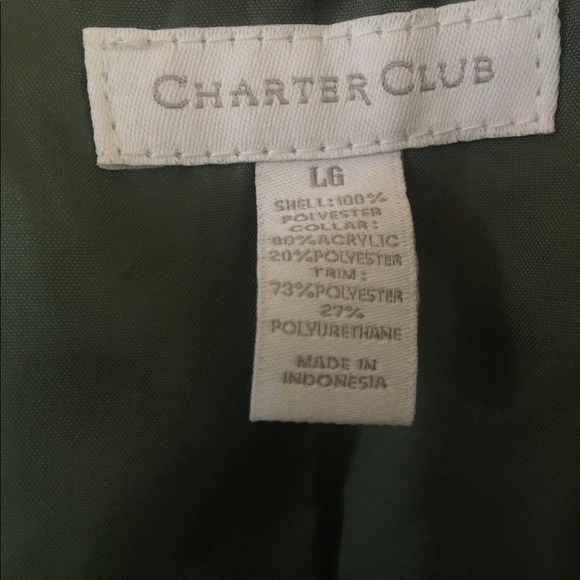 Charter Club Quilted Jacket w/ Faux Fur Collar - Picture 5 of 9
